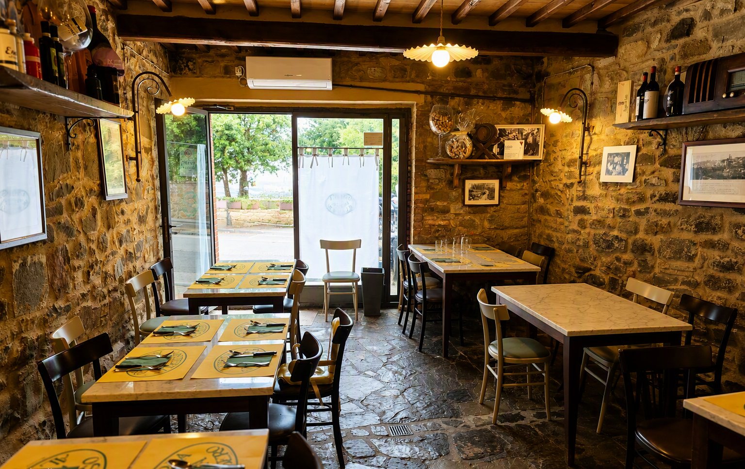 La sala in pietra